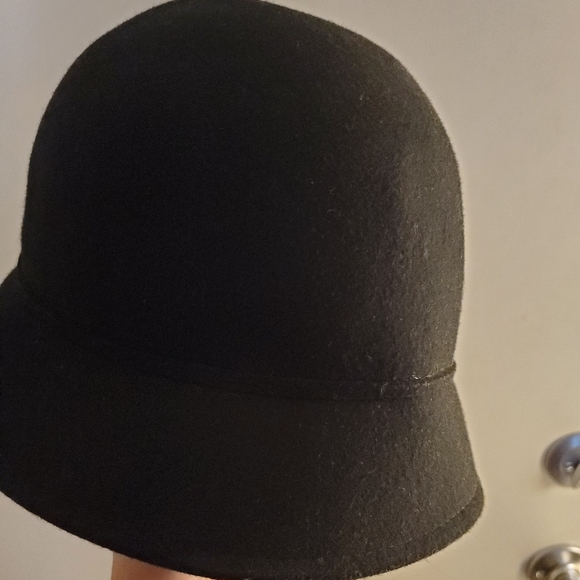 Vintage Scala Black Cloche Wool Beaded Hat - Picture 3 of 7